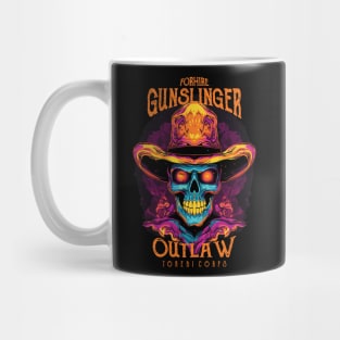 Gunslinger Cowboy Skull Mug